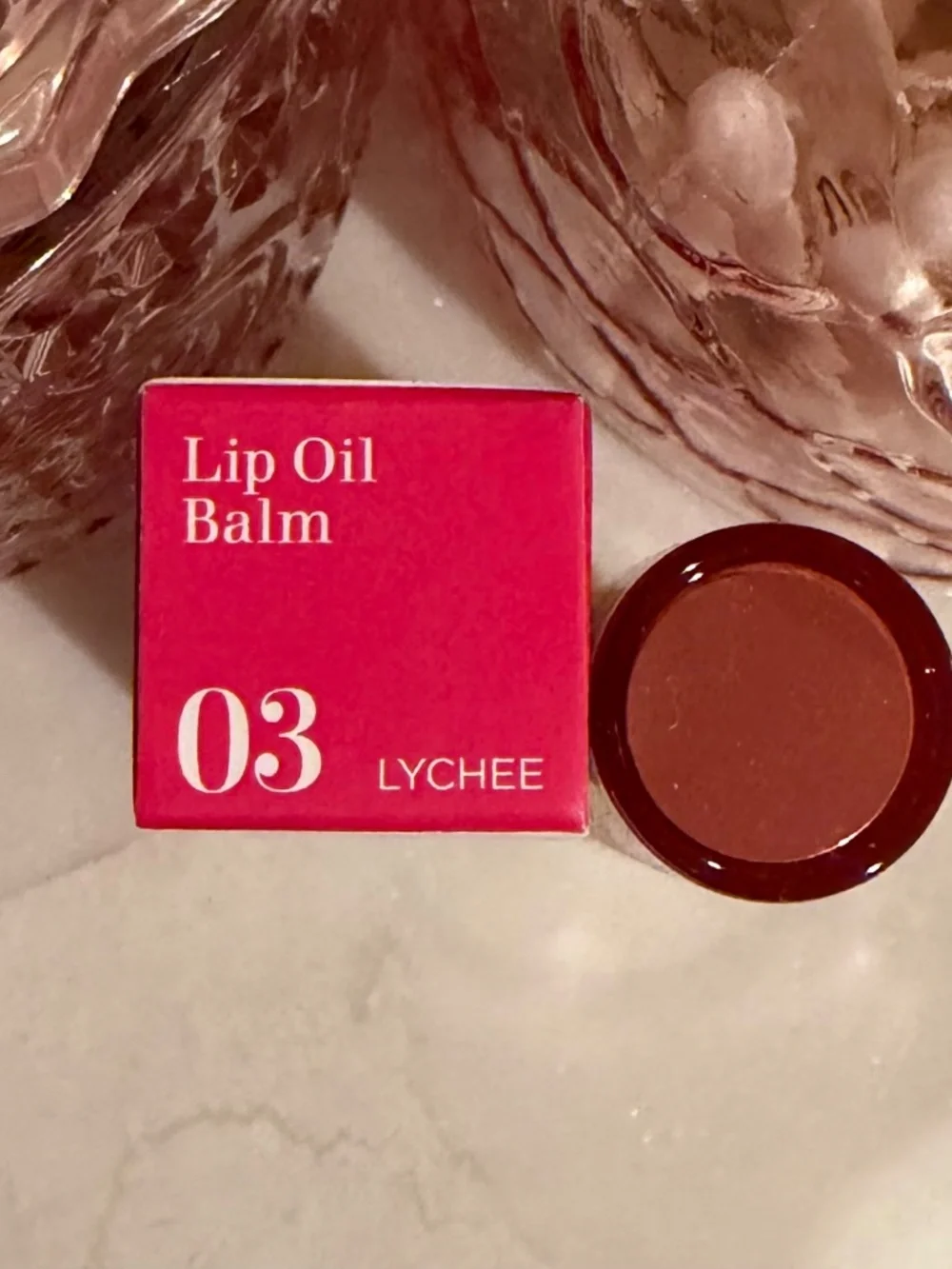 Clarins Lip Oil Hydrating Peptide Balm - Lychee - NWT In Box